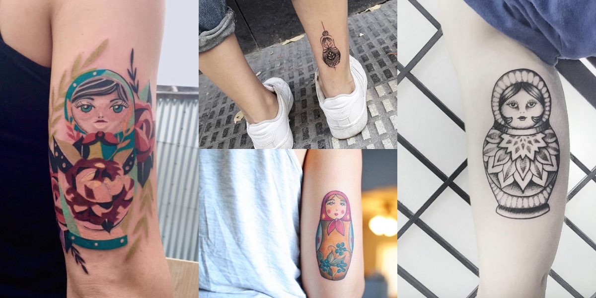 29 meravigliosi tatuaggi con la matrioska!